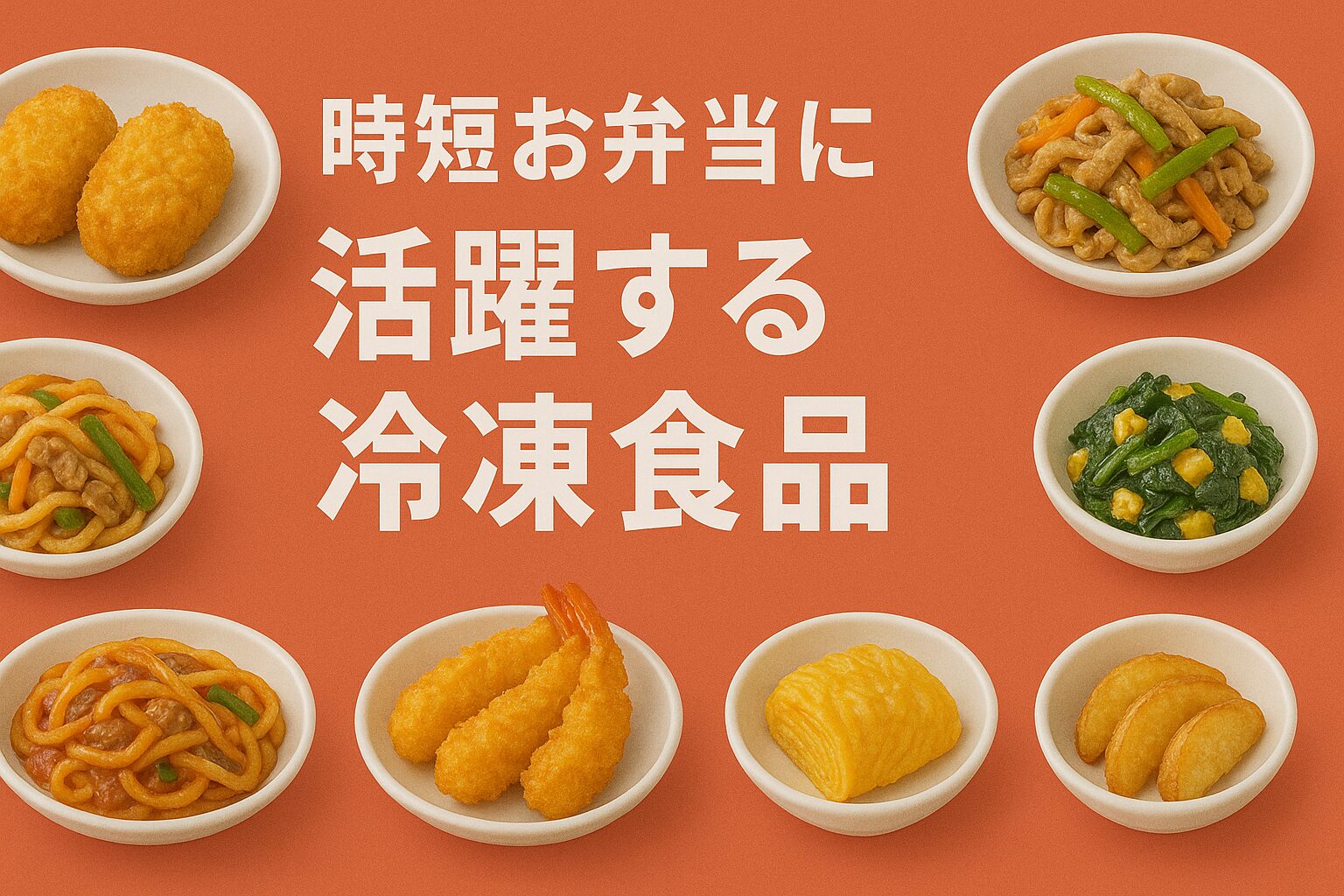 時短お弁当に活躍する冷凍食品
