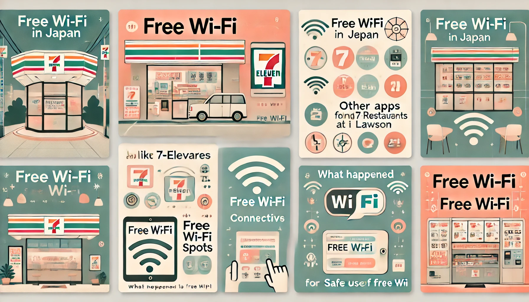 他にフリーWi-Fiがある主要チェーン店