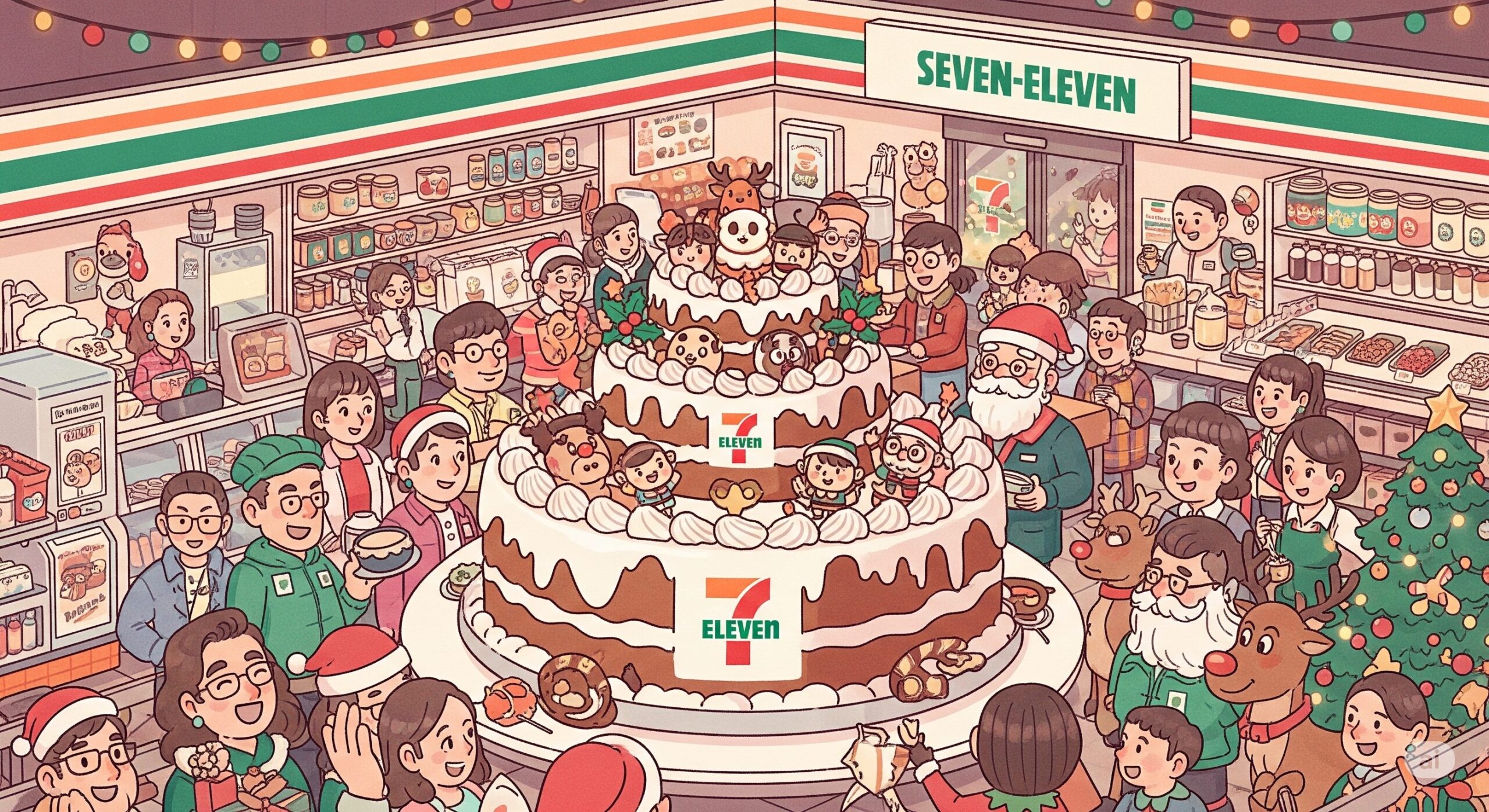 キャラクターも充実！セブンイレブンのクリスマスケーキ