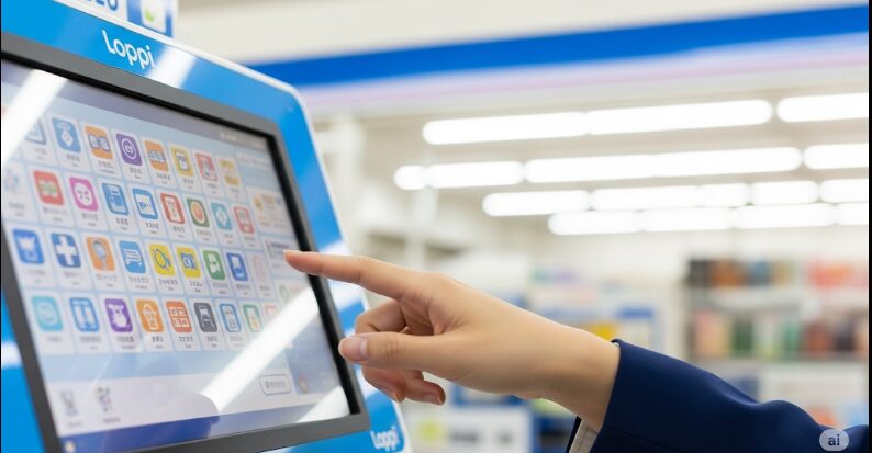 店頭での買い方はLoppiを操作する