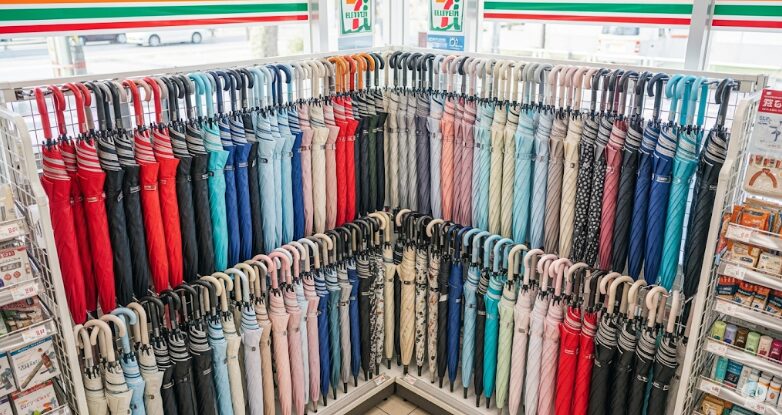 傘の折りたたみモデルのラインナップ
