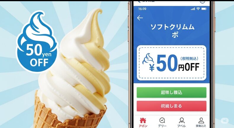 ミニストップ アプリで50円引きクーポンも