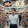 コンビニ店長がセブンイレブンの由来「ギャンブル説」と「営業時間説」のどちらが本当か考えている様子