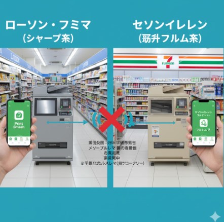 ローソンやファミマとの対応の違い