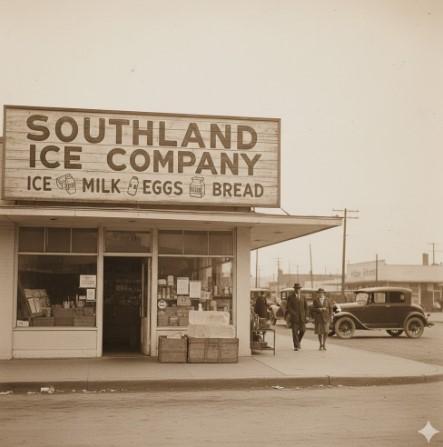 創業時は氷販売店としての看板だった