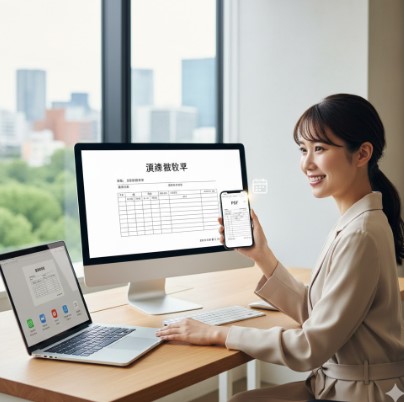 退職後の源泉徴収票や給与明細を、スマホとPCでPDF保存する重要性。