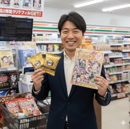 セブンイレブンで鬼滅の刃ウエハースを買おう