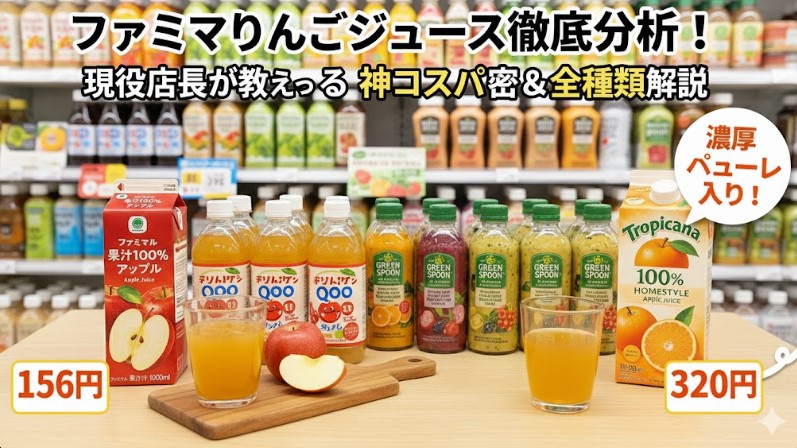  気になるファミマルのりんごジュースの値段は？