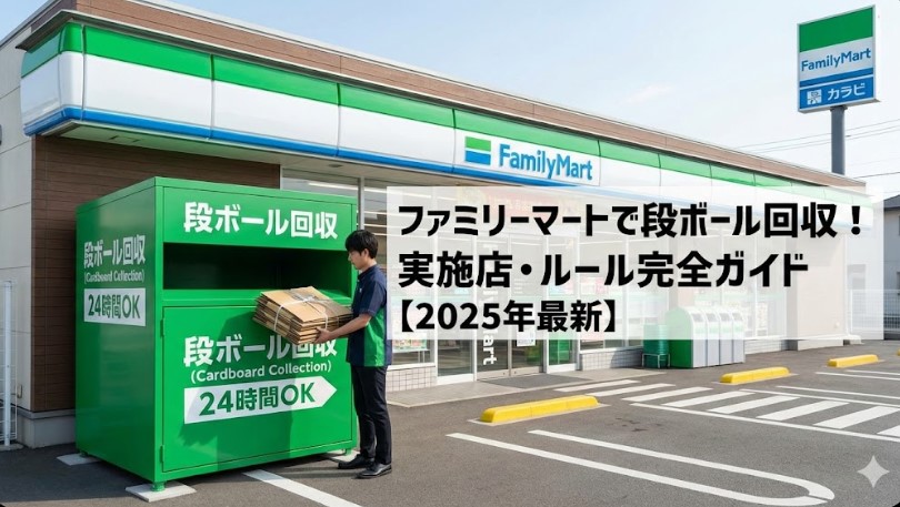 ファミリーマートで段ボール回収はできる？実施店舗やルールを徹底解説