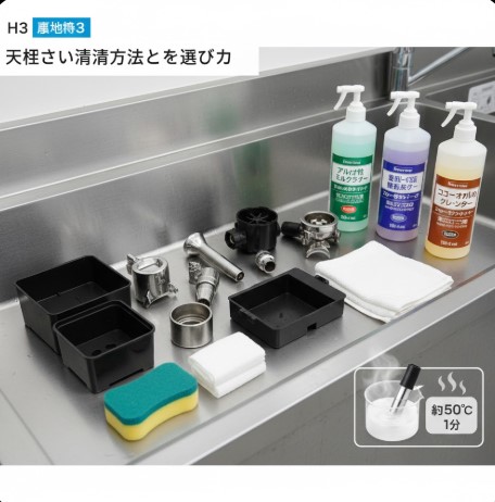 抽出ラインと本体の洗浄区分