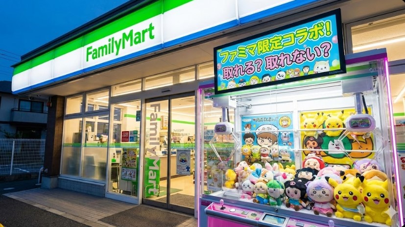 ファミリーマートのクレーンゲームが取れない？仕組みとコラボ攻略