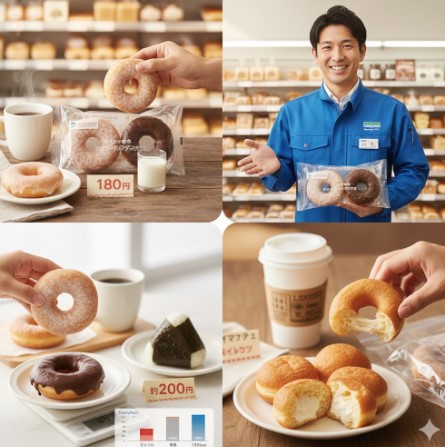 ふわふわ食感が魅力のリングドーナツ