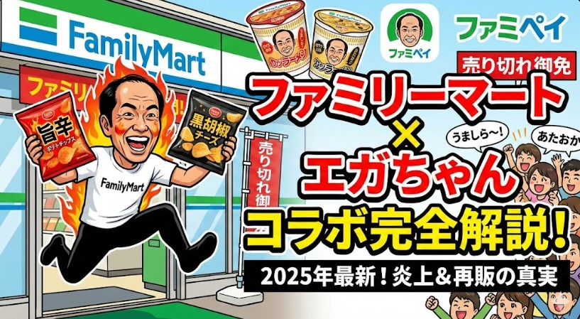 ファミリーマート×エガちゃんコラボ完全解説！限定商品や炎上の真相まで
