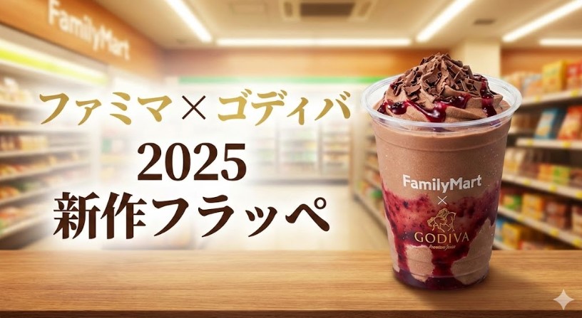 ファミマゴディバドリンク2025！新作フラッペ値段と買い方解説