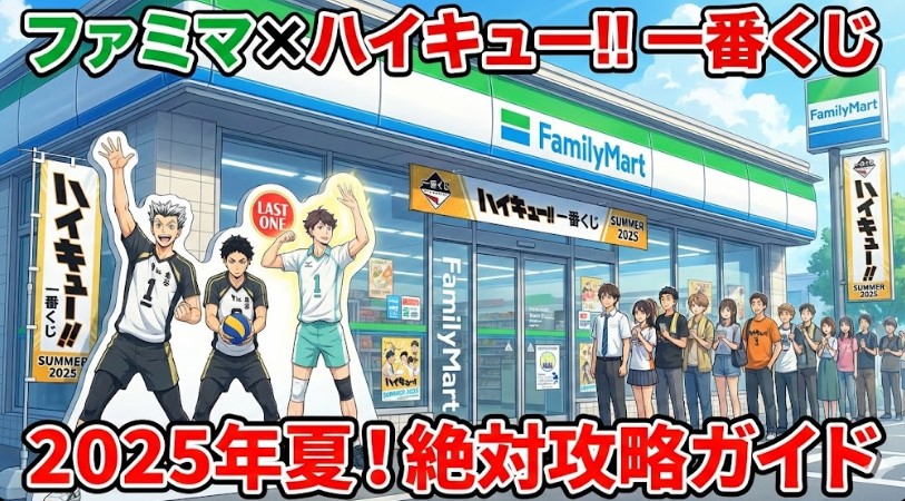 【2025】ファミリーマートハイキュー一番くじ！時間やロット攻略