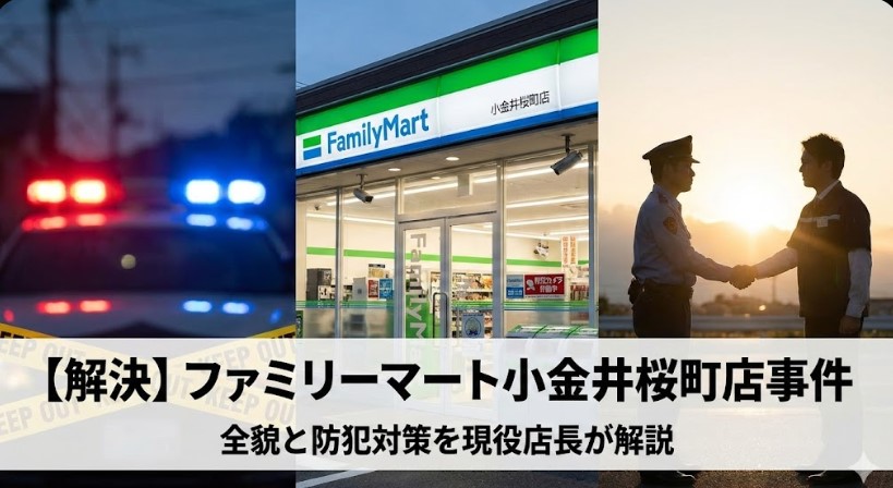 【解決】ファミリーマート小金井桜町店事件の詳細と防犯対策