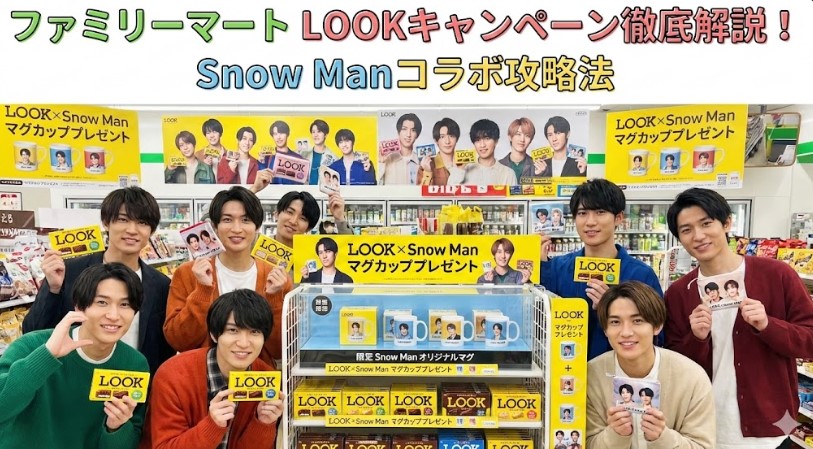 ファミリーマートのルックキャンペーン解説！Snow Man対象商品と期間