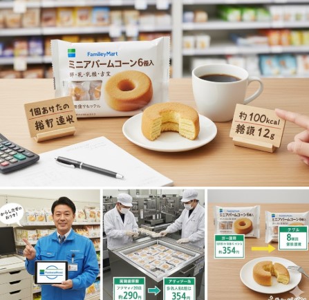 ファミマのミニバームクーヘン6個入りの値段は？カロリーも調査