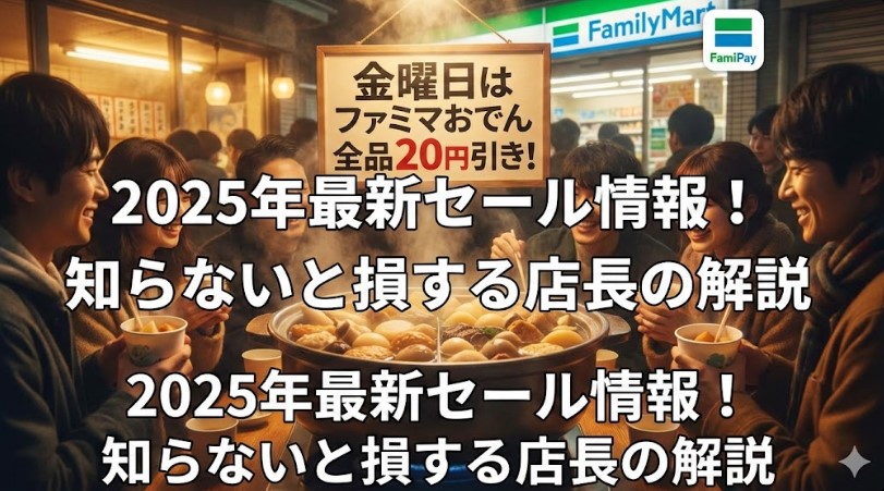 ファミリーマートおでん金曜日は安い？2025年最新セール情報