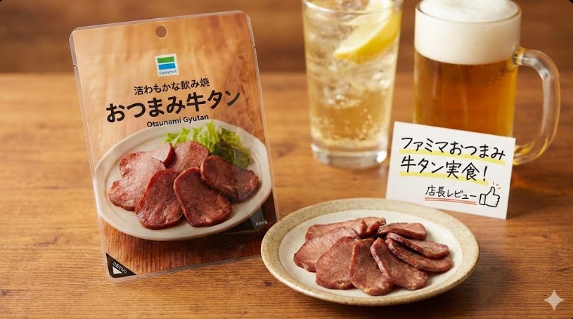 ファミマおつまみ牛タン実食！リニューアル後の味とコスパを分析