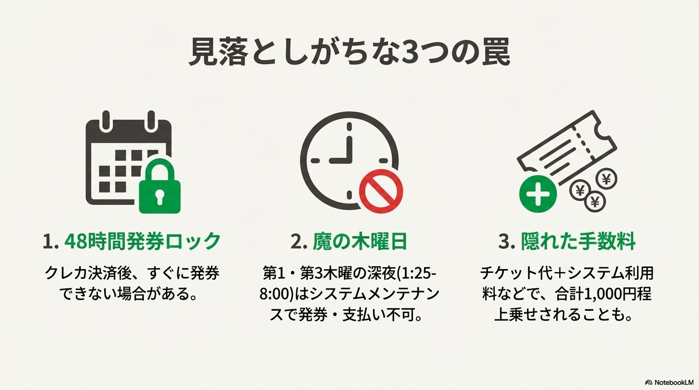 FamiPayを使うことで得られる「ポイント還元」「翌月払い」「履歴管理」という3つのメリットをアイコン付きで解説した図。