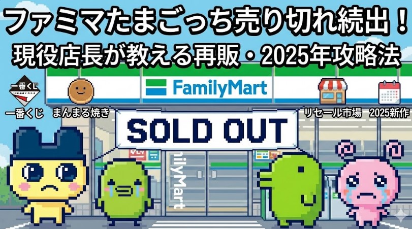 ファミマたまごっち売り切れ続出！再販や在庫あり店舗の探し方