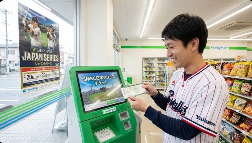 ファミリーマートチケット日本シリーズ入手！店長が教える発券術