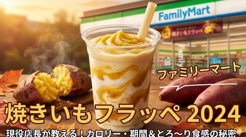 ファミリーマート芋フラッペ2024！カロリー・値段と飲み方完全ガイド
