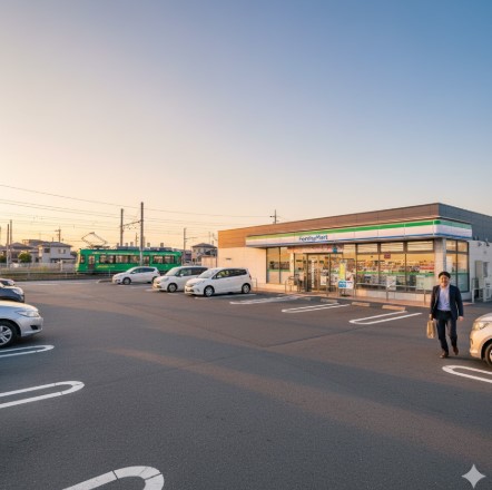 24時間営業でATMや酒・タバコも完備