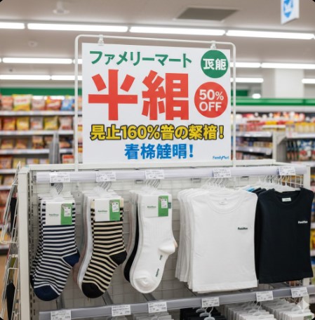 ファミリーマート 衣類 半額セールの真相：実施時期と驚異の成功戦略