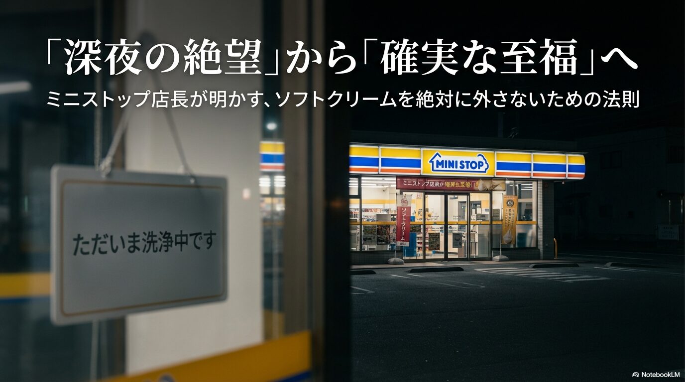 ミニストップ店長が明かす、ソフトクリームを絶対に外さないための法則のタイトル画像